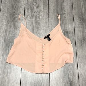 Peachy pink crop tank